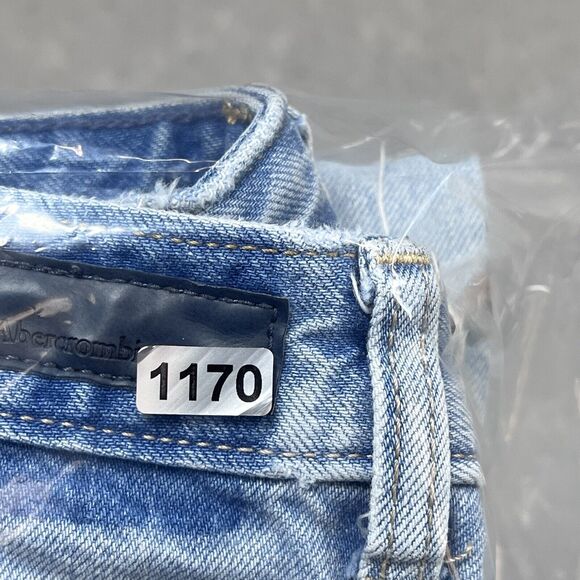 Abercrombie & Fitch Jeans SZ 25 Annie Girlfriend Floral Embroidered Distressed - Picture 16 of 16